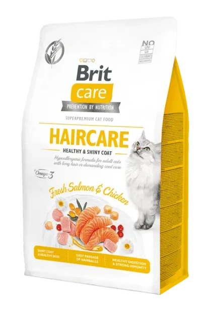 Brit Care Cat Grain-Free Haircare Healthy & Shiny Coat 400 g
