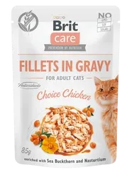 Brit Care Cat Fillets in Gravy with Hearty Duck 85 g