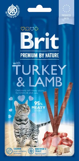 Brit Premium by Nature Cat Sticks with Turkey & Lamb 15 g