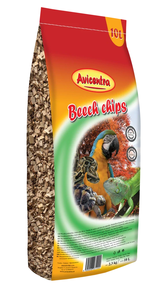 Podestýlka Avi - bukové štěpky hrubé 10l