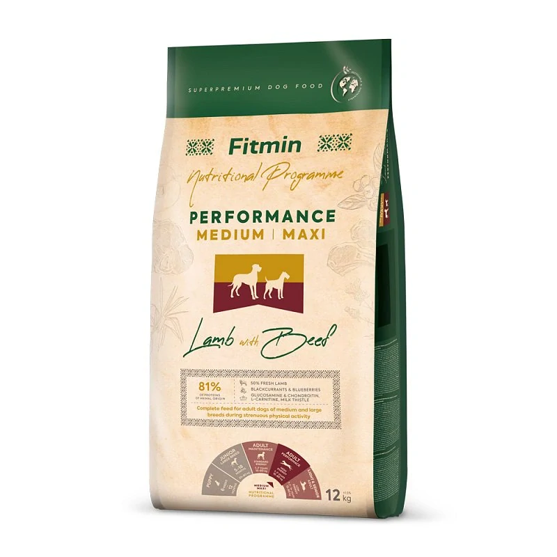 Fitmin Medium Maxi Performance Lamb with Beef