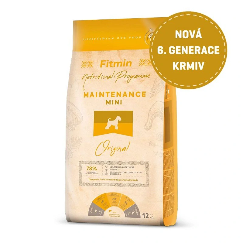 Fitmin Mini Maintenance krmivo pro malé psy 12 kg