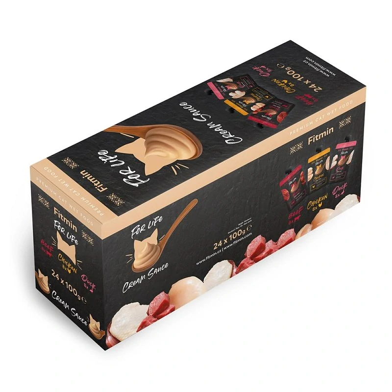 Multipack Fitmin For Life Cream sauce krémové kapsičky pro kočky 24 ks x 100 g