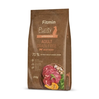 Fitmin Purity Adult Beef Grain Free krmivo pro psy 2 kg